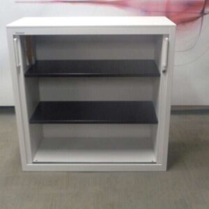 Steelcase Metal Tambour - White