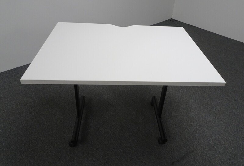 Flip Top Table - White & Black