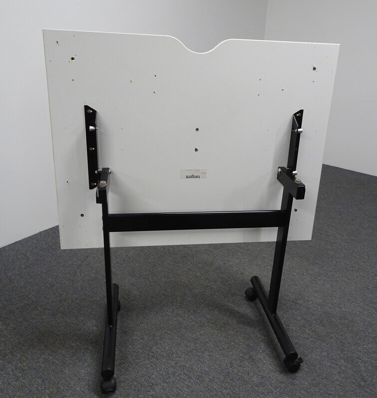 Flip Top Table - White & Black - Image 2