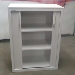 Steelcase Metal Tambour - White