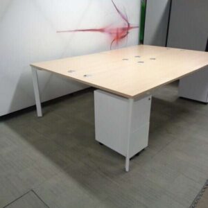 Frame Bench Desks - White