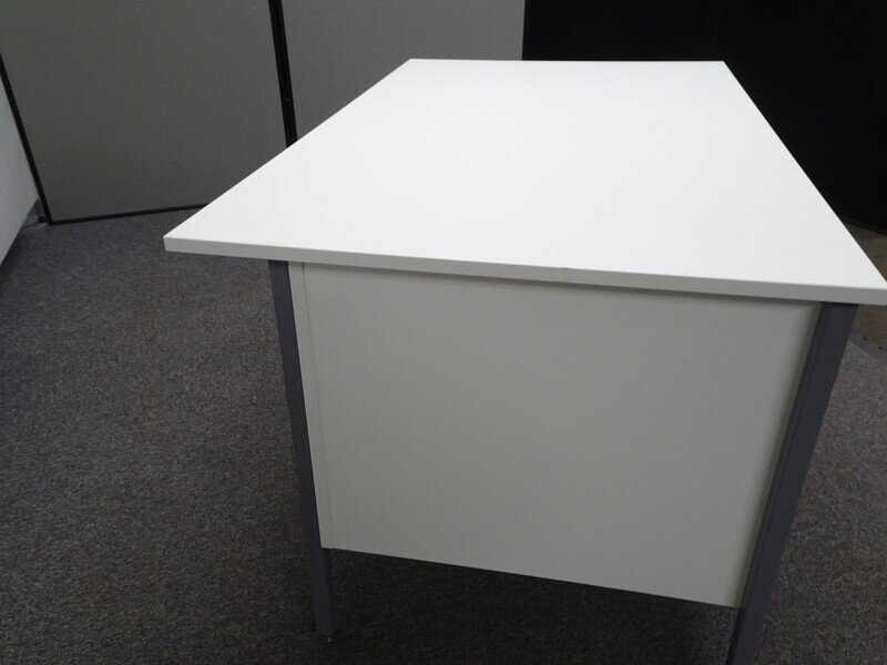 Freestanding Desk - White & Grey