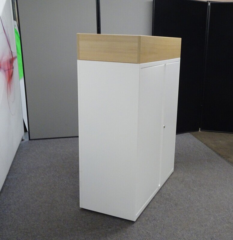 Metal 2 Door Cupboard - White