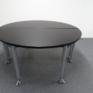 Ocee Design Semi Circular Flip Top Table - Black