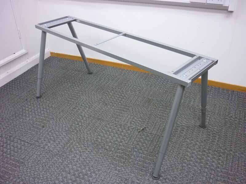 4 Leg Desk Frame - Silver