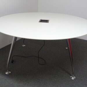 Circular Meeting Table - White