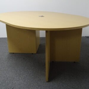 Oak Oval Meeting Table