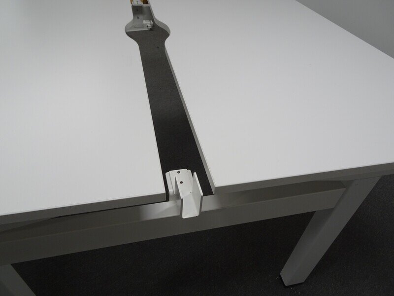 Back To Back Electric Sit Stand Desks - White - Image 2