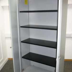 Steelcase Metal Cupboards - Silver