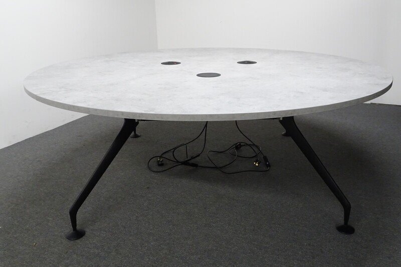 Circular Meeting Table - Grey
