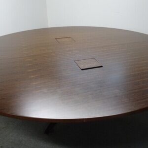 Brunner Circular Boardroom Table - Walnut