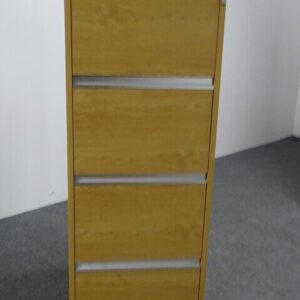 4 Drawer Oak Filing Cabinet