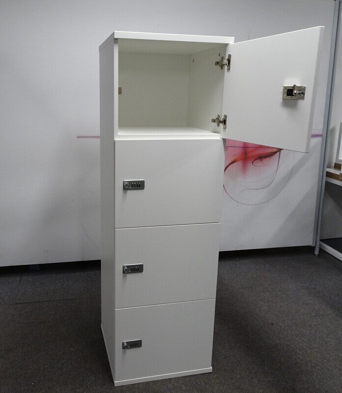 4 Unit Locker - White