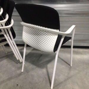 Herman Miller Keyn 4 Leg Stacking Chair - Black