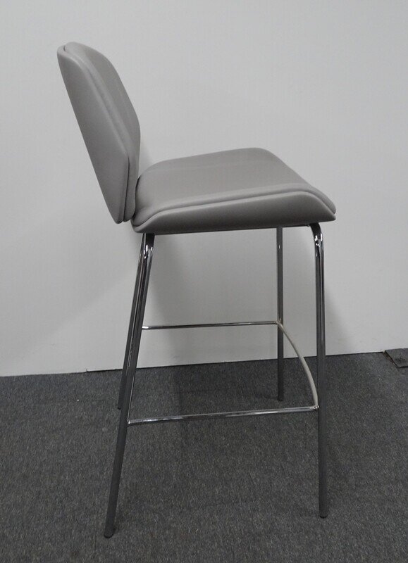 Boss Design Kruze Stool Leather - Grey - Image 2