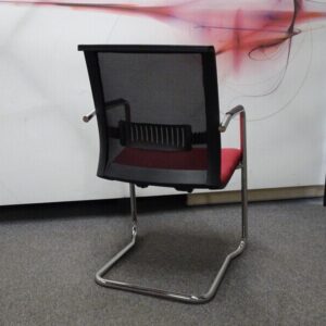 Meeting Chair - Burgundy & Black