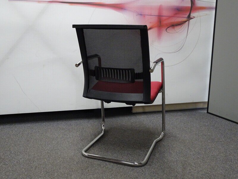 Meeting Chair - Burgundy & Black