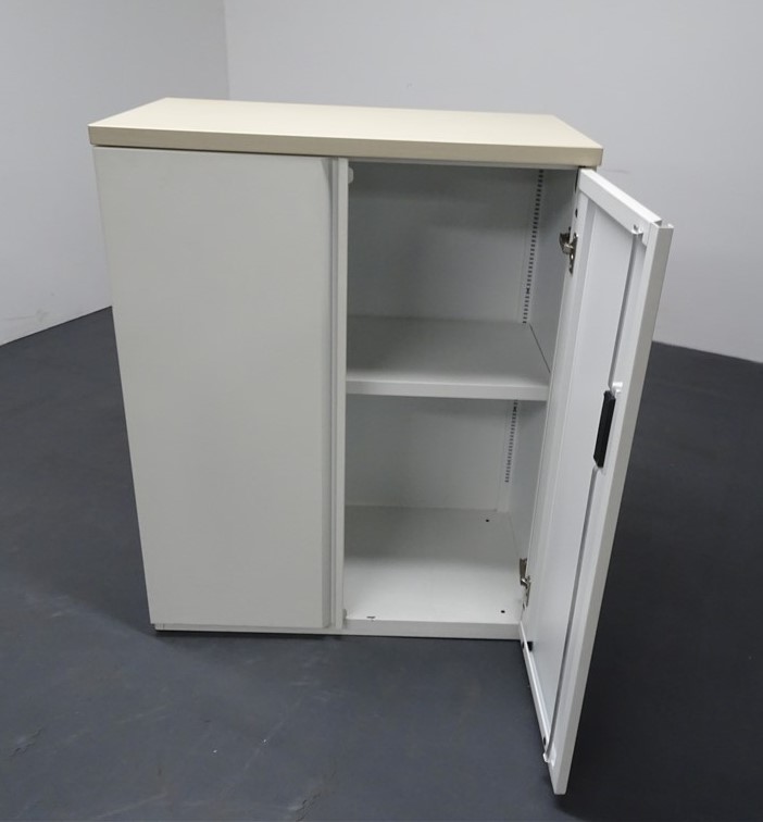 Knoll Metal Cupboard - White - Image 2
