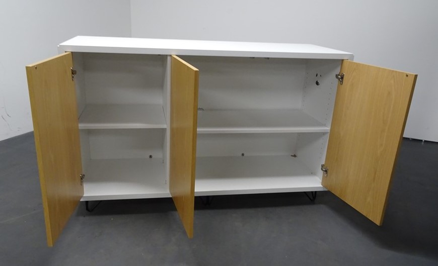 Credenza - White & Oak - Image 2