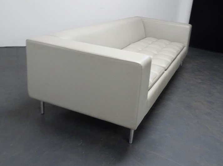 Boss Design Fairfax Leather Sofa - Grey