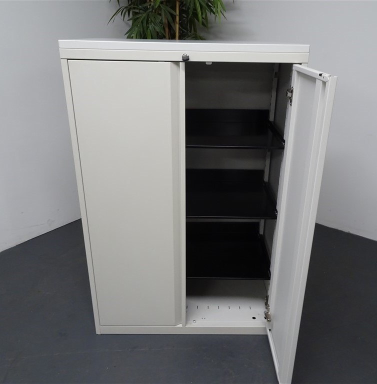 Metal Cupboard - Off White - Image 2