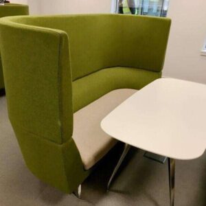 Orangebox Cwtch Acoustic 3 Seater Sofa - Green & Grey