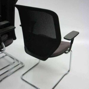 Orangebox Joy Mesh Back Stacking Chairs - Grey