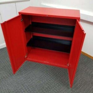 KI High Double Door Cupboard - Red