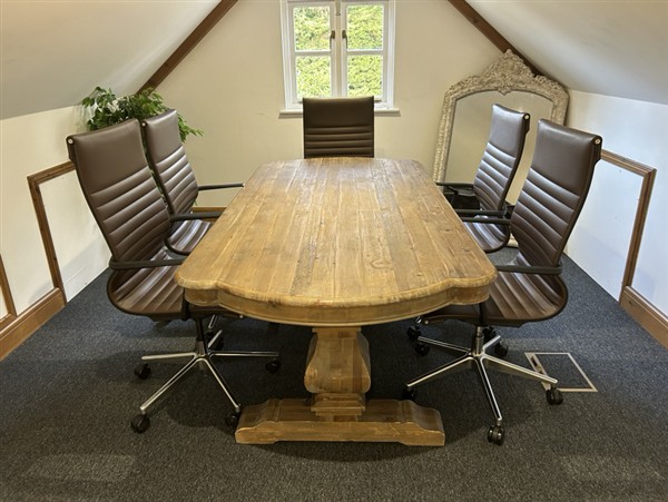 Large Monastery Table - Bleached Oak - Image 3