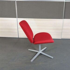 Orangebox Track Swivel Fabric Chair - Red