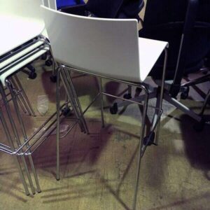 Pedrali Kuadra 1116 Stacking Stool - White