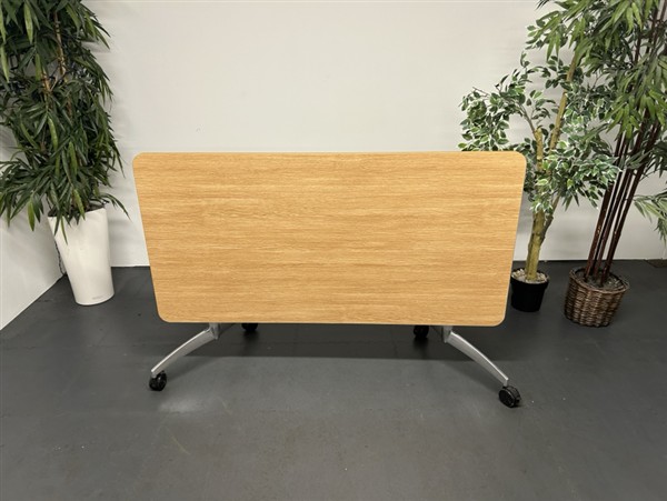 Senator S21:Flight Oak Flip Top Tables - Image 2