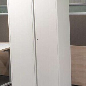 Silverline Tall Metal Cupboard - White
