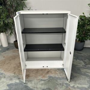 Silverline Metal Cupboards - White