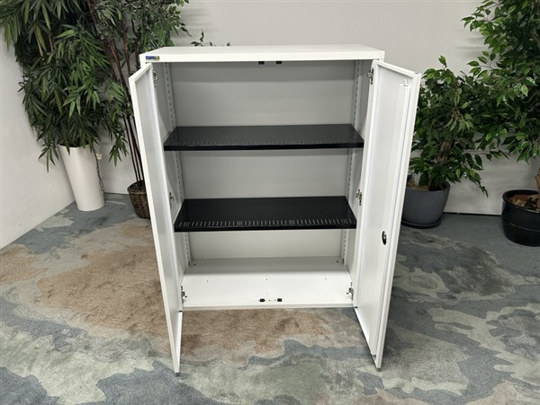 Silverline Metal Cupboards - White