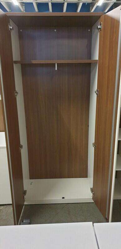 Tall Walnut Cupboard - Image 3