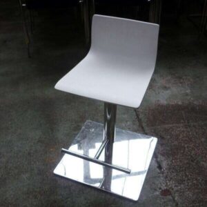 Height Adjustable Stools - White