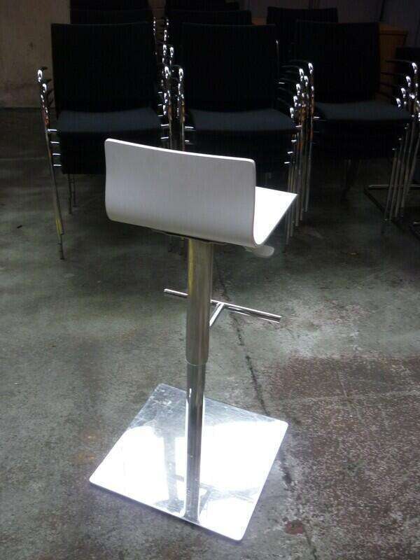 Height Adjustable Stools - White - Image 2
