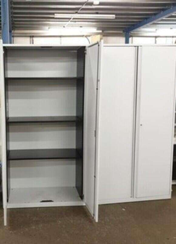 Metal Cupboard - White - Image 2