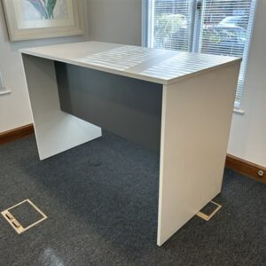 Poseur Bench Table - Grey & White