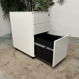 Slimline Metal Pedestals - White