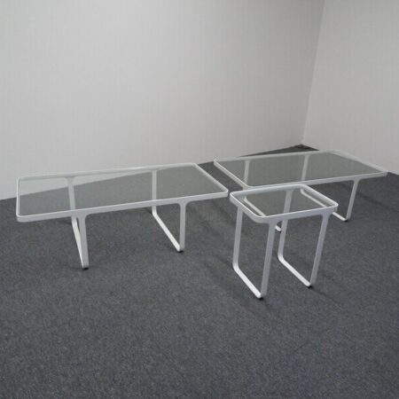 Naughtone Glass Coffee Table - White