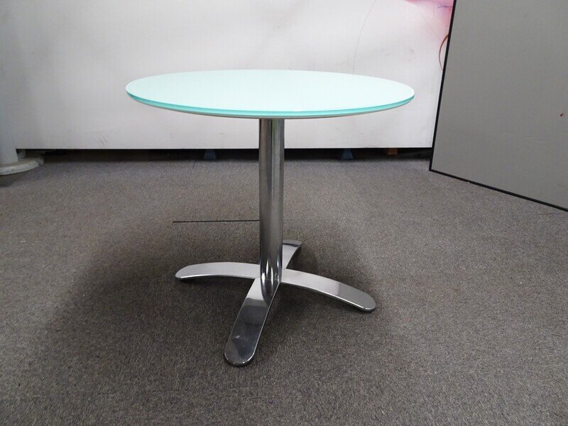 Frosted Glass Circular Table