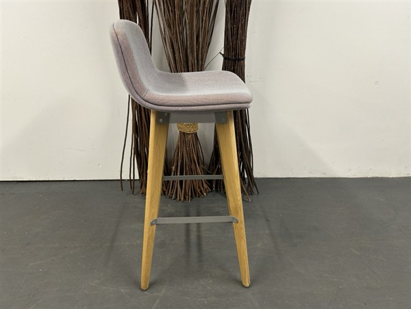 Orangebox Cubb-13 Bar Stools With Textured Seats - Orange & Turquoise