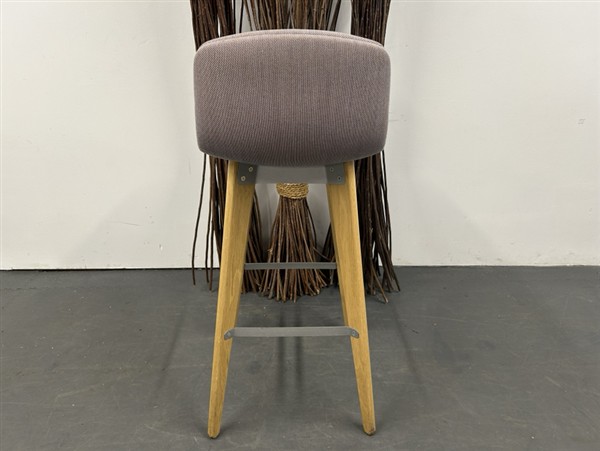 Orangebox Cubb-13 Bar Stools With Textured Seats - Orange & Turquoise - Image 2
